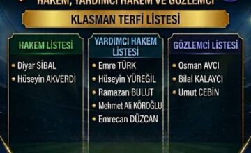 Fethiye Hakemlerinden Terfi