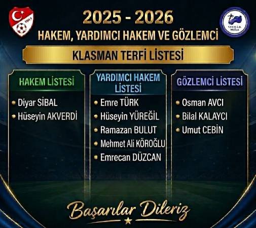 Fethiye Hakemlerinden Terfi